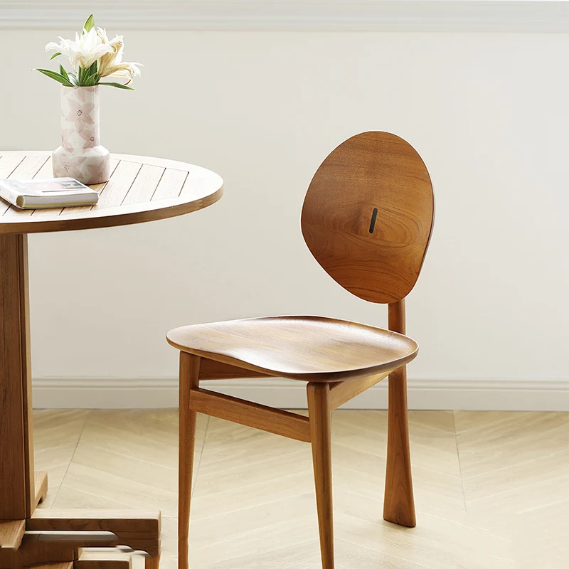 

Wooden Vintage Dining Chairs Living Room Luxury Nordic Modern Dining Chairs Ergonomic Bedroom Muebles Entrance Hall Furniture