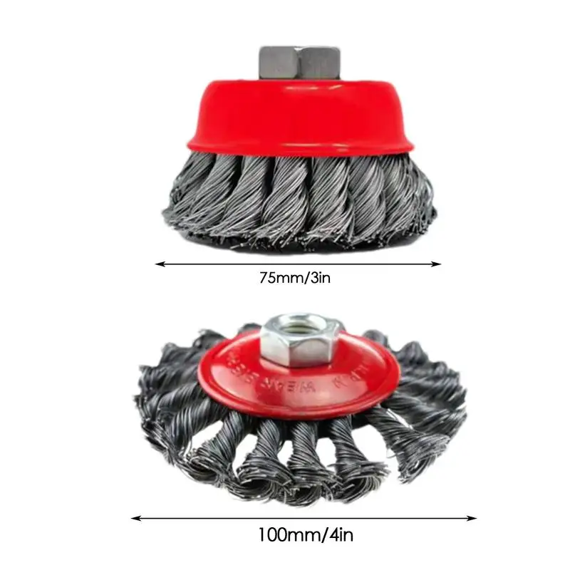 Winkels chl eifer Draht rad Effizienter Winkels chl eifer Draht bürste Draht rad Kohlenstoffs tahl Draht bürste zur Entfernung von Winkels chl eifer rost