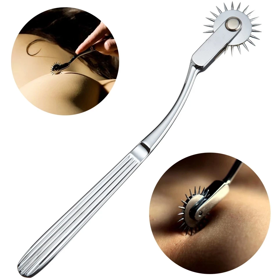 Wartenberg Pin Wheel Reflex Hammer Deluxe Medical Roller Rolling Diagnostic Percussor Skin Pinwheel Neurological Massage Hammer