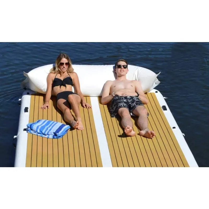 

2026 6 Persons Inflatable Floating Island Platform Sea Leisure Water Air Dock
