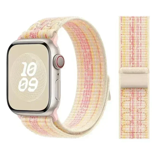 Nylon-Schlaufenarmband für Apple Watch Ultra 3 49 mm Armband iWatch 11 10 9 8 7 6 5 4 se Sport NEUES Design 42-46 mm 45 mm 44 mm 41 mm Band