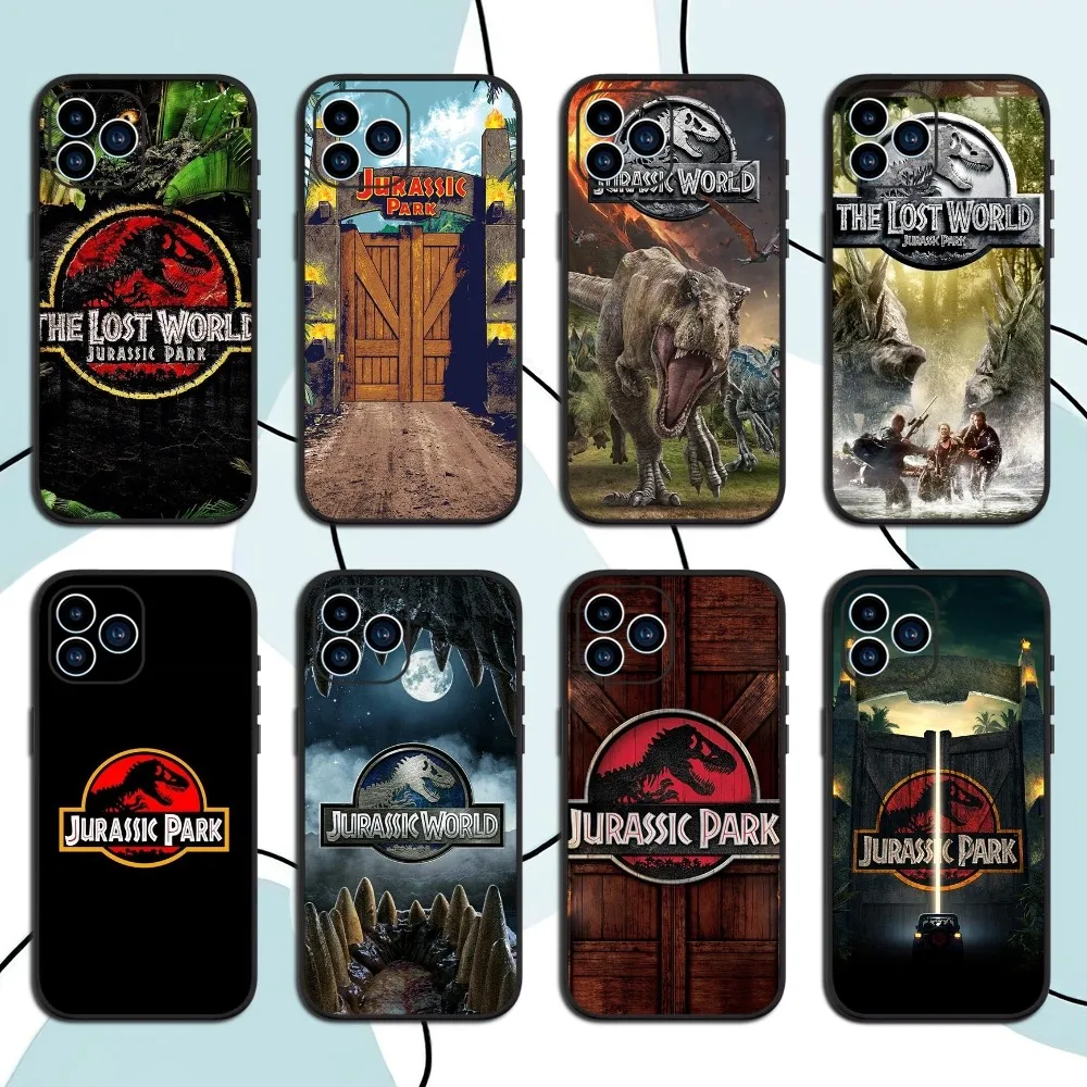 J-Jurassic Park Dinosaur World Phone Case For Xiaomi 10 12 Poco M3 X3 Nfc Redmi 10 11S Lite Ultra 4G 5G Black Soft Shell