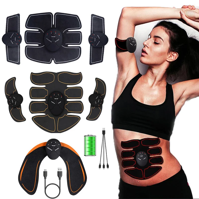 EMS Muscle Stimulation USB Charge Hip Trainer Buttock Lifting Abdominal Abs Trainer Body Slimming Home Fitness Dropshipping