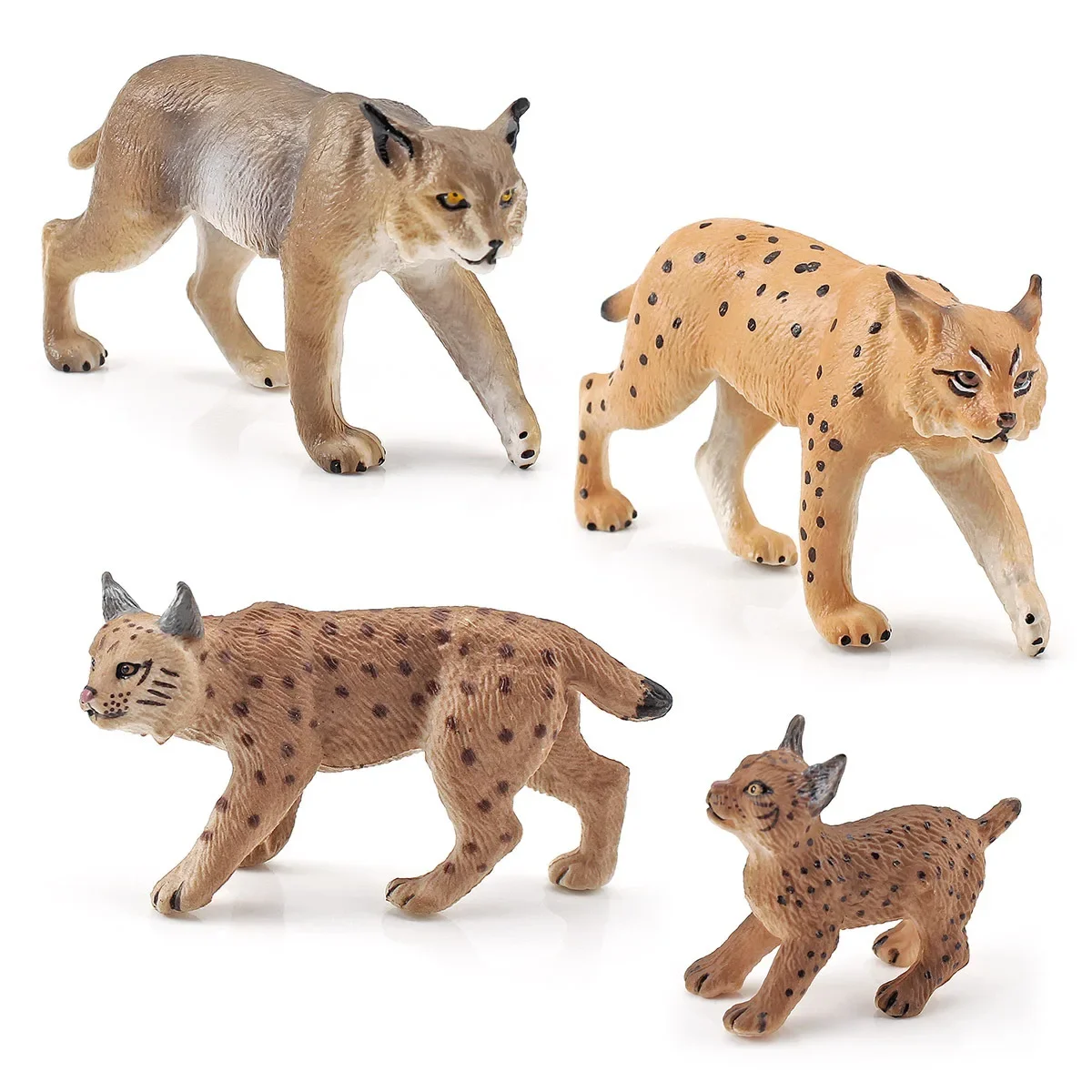 Simulation est Animal Lynx Model Ornaments  Cognitive Lynx Wild Raccoon Lynx Hozen Decorative Toys