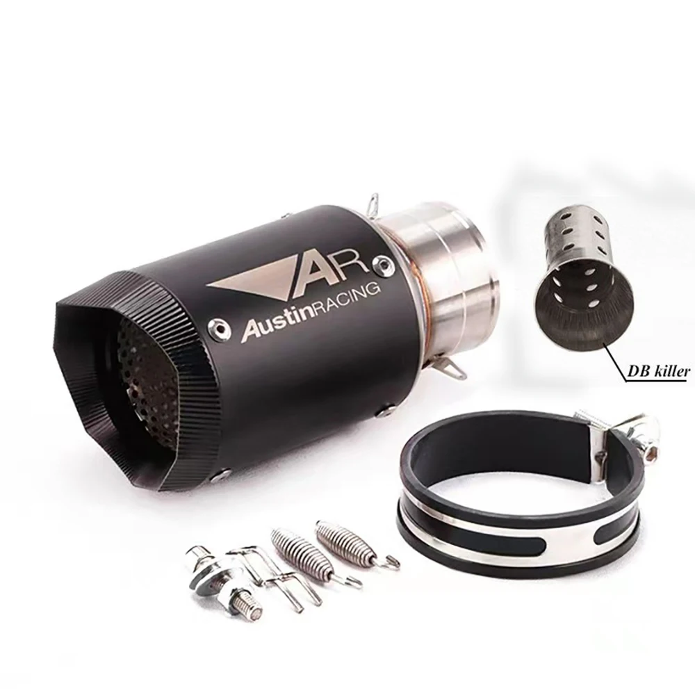 Rafesno 60 مللي متر AR دراجة نارية الكربون النحاس العادم الخمار مع DB القاتل صالح دراجة نارية S1000RR R6 R11 CBR650 CBR1000R MT09 ZX10R