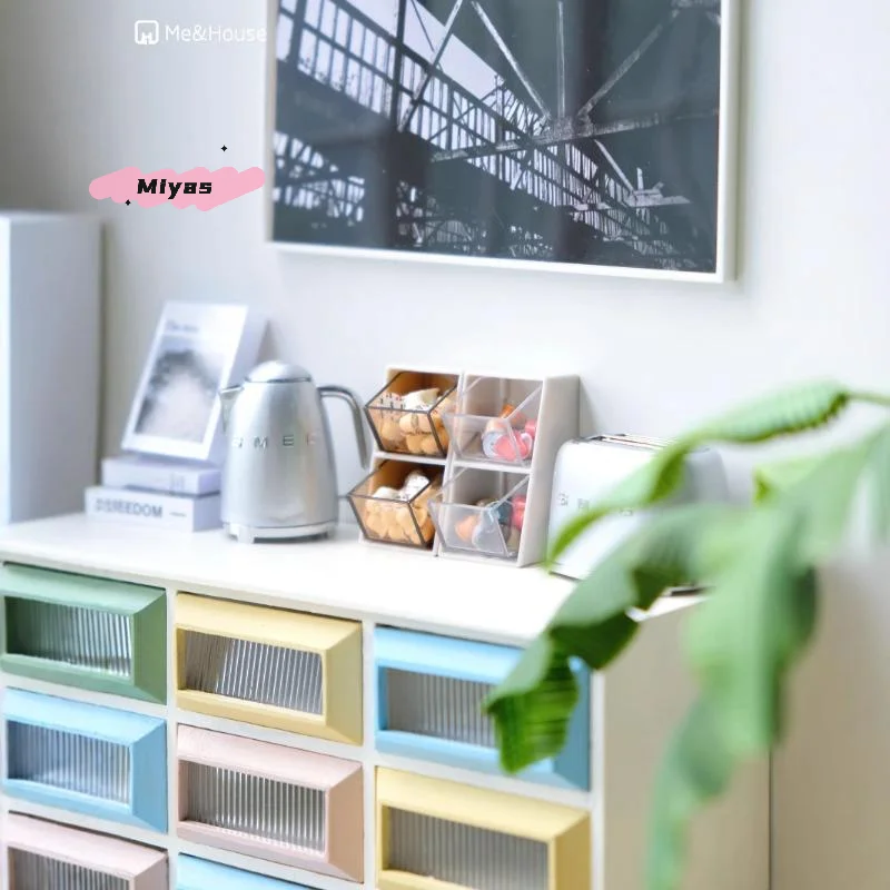 

1/12 Scale Dollhouse Gold Bar Safe Mini Model Set Simulation Miniature Password Safe Storage Cabinet For Home Scene Decoration