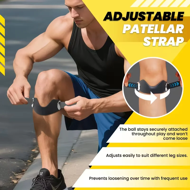 Knee Braces with Silicone Sleeve,patella strap for Knee Tendon Stabilizing, Adjustable Strap Non-Slip Patellar Tendon Stabilizer