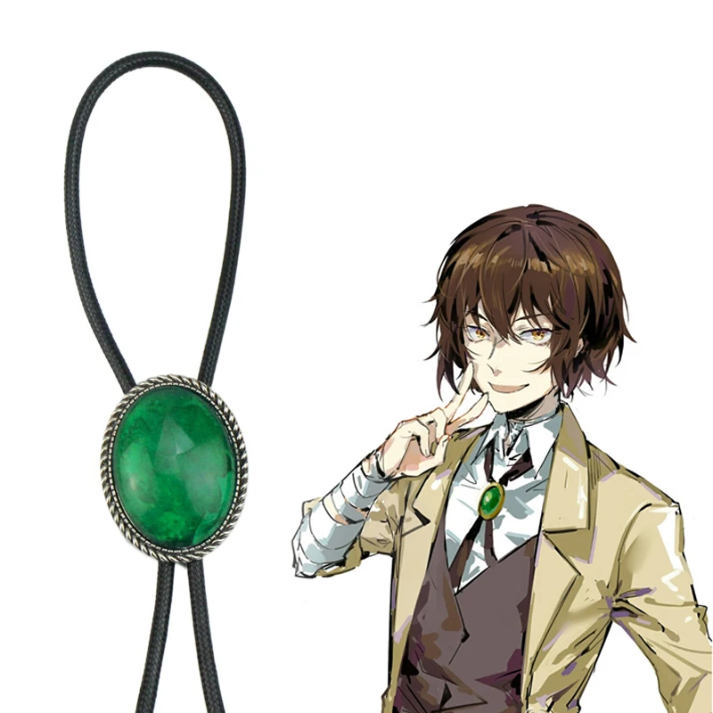 Bungo Stray Dogs Dazai Osamu Cosplay Pendant Necklace for Women Men Halloween Carnival Cosplay Costume Jewelry Accessories