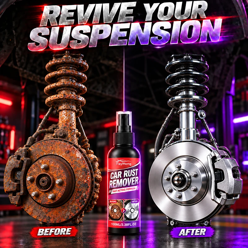 Car Rust Remover Spray Deep Penetrating Metal Cleaner Anti Corrosion Treatment Dissolves Rust Oxidation And Stains