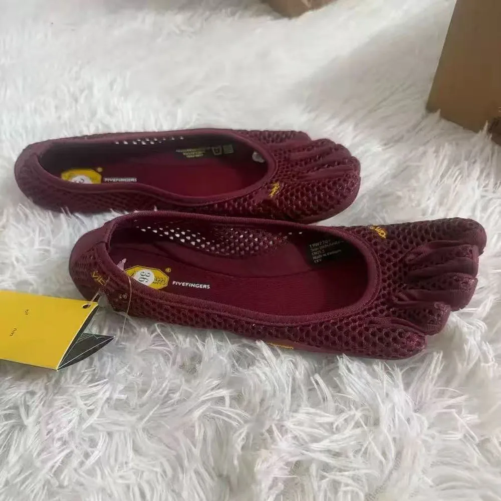 VI-B Dames Klassieke Professionele FiveFingers Schoenen Fitness Yoga Dans Zachte Zool Antislip Sneldrogende Sport Split-teen Sneakers