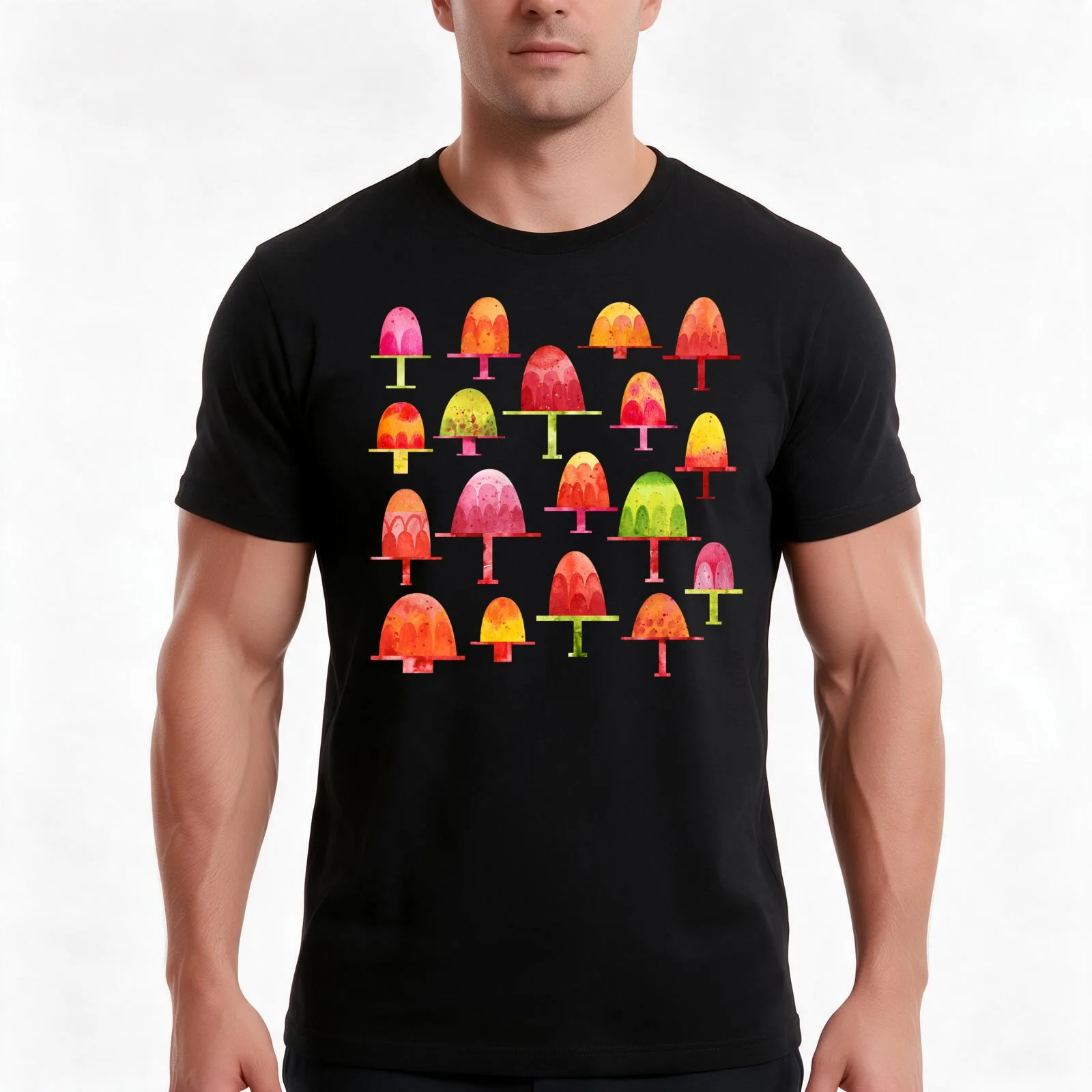 Jellies on Plates T-Shirt Summer Casual Cotton Tee Oversized Streetwear Tops Vintage Graphic Print Loose Fit Short Sleeve