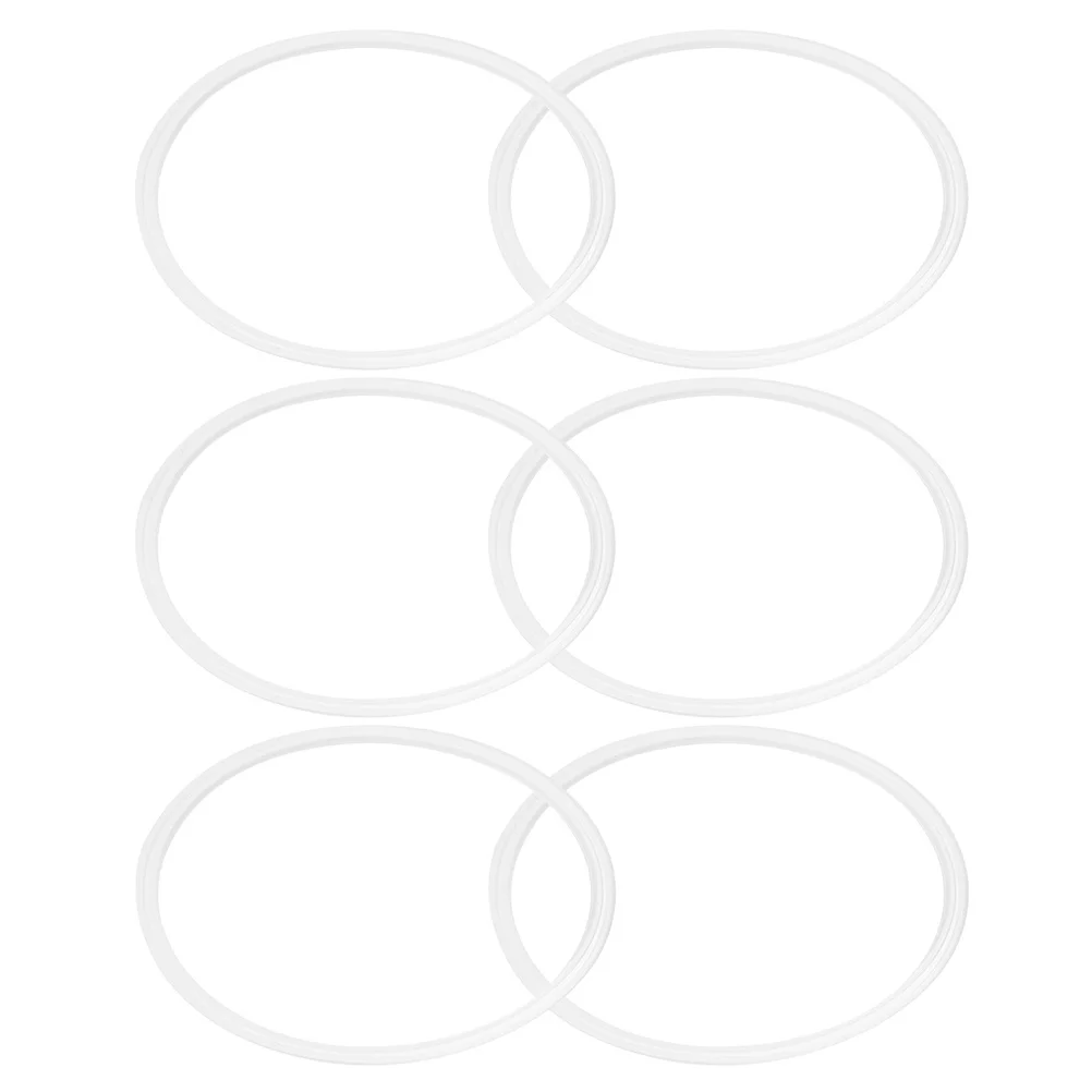 6 قطعة حلقة سيليكون لختم الزجاجة كوب معزول بديل مانع للتسرب وقابل لإعادة الاستخدام منظم تخزين ملحقات الحشية
