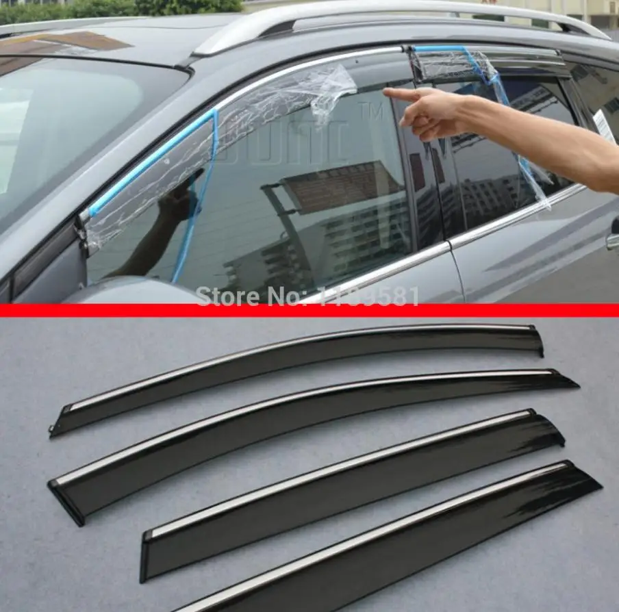 For Ford Escape Kuga 2013 2014 2015 2016 Window Wind Deflector Visor Rain/Sun Guard Vent Car Accessories Stickers