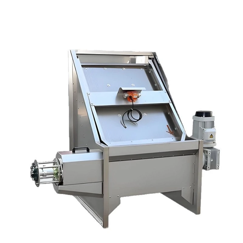 Oblique screen type dewatering machine Farm manure oblique screen type dewatering machine