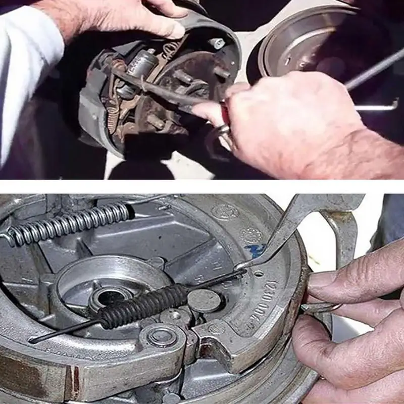 Alicate de mola de freio tambor sapato de freio voltar primavera instalar & remover alicate duplo terminado instalador & removedor ferramenta para remoção
