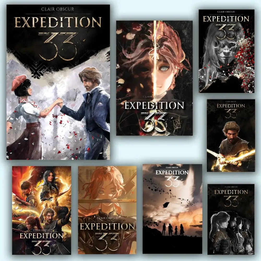 Poster HD Anime Hot Theme Singer/OST/Movie-Waterproof Self-Stick Home Decor Clair O-Obscur E-Expedition 33
