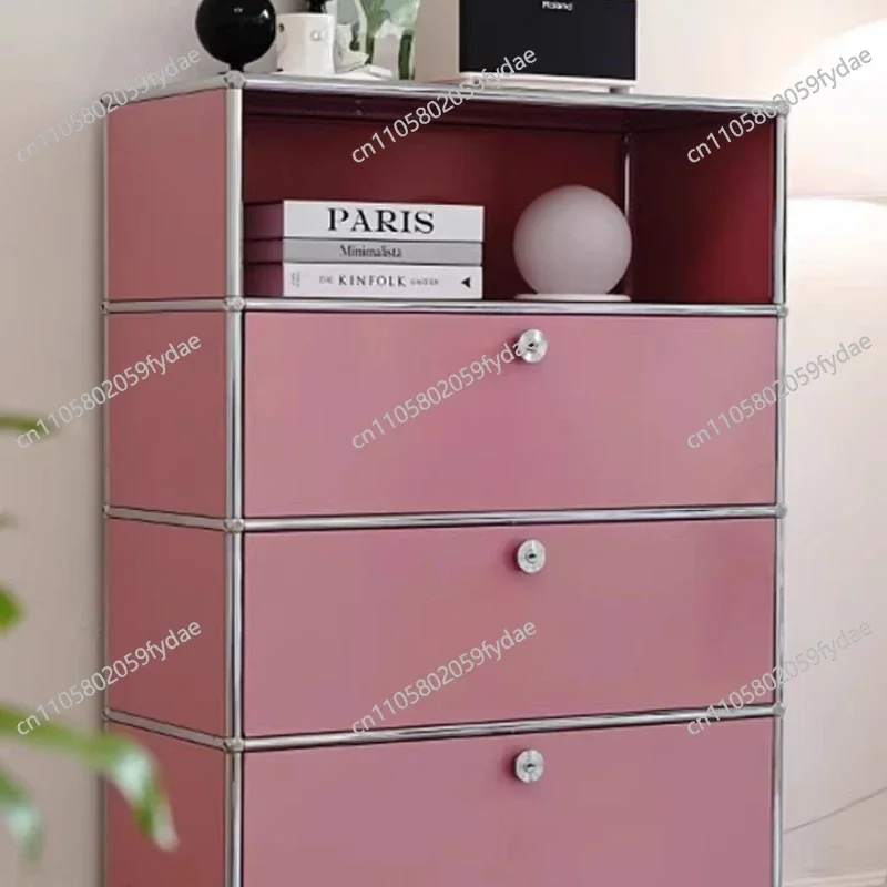 Storages Module Electric Light Luxury Storage Cabinet Storage Locker Dresser Living Room Cabinets Crack Shelves Kitchen Cabinet