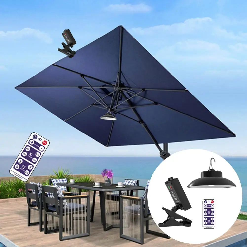 Solar Umbrella Lamp, Luz Poderosa, Carregamento USB, Ajuste de Brilho, Ferramentas Impermeáveis para Pátio, Jardim, Camping, Festa, R8Z2