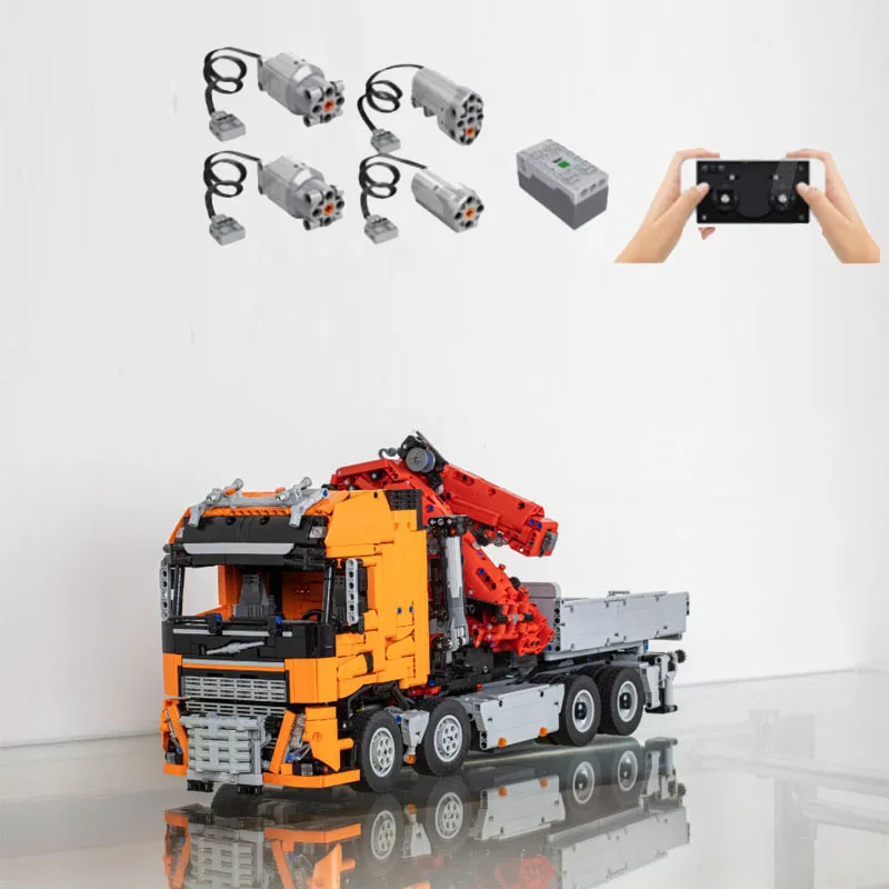4351 stks Hoofdtransporter Moc-118230 Elektrische Kraan High-Tech Onderdelen Bouwstenen voor Volwassenen Educatief Speelgoed Voertuigen Geschenken
