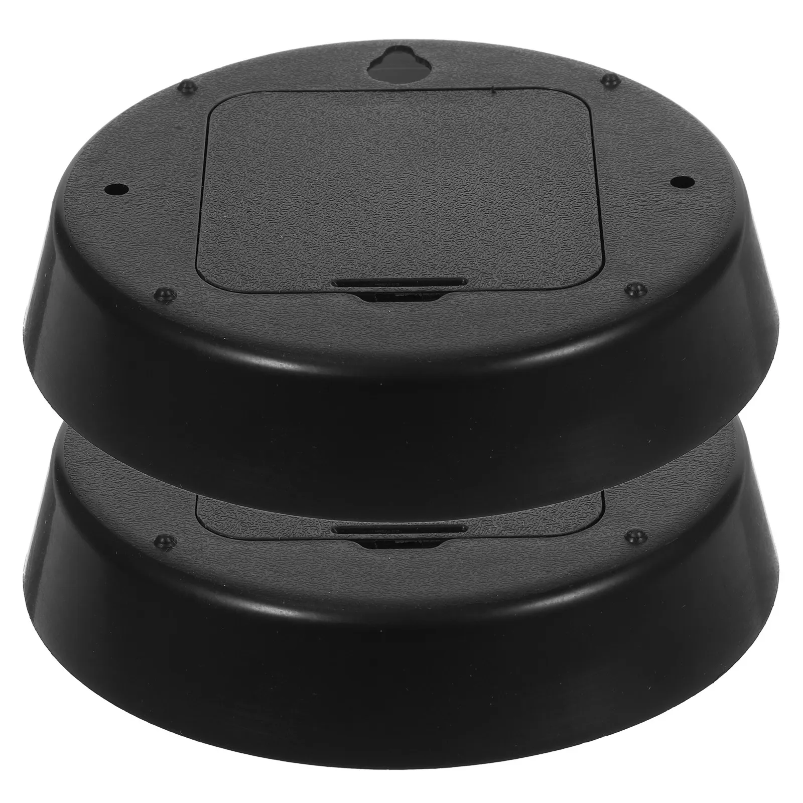 2Pcs Clock Replacement Parts Plastic Mechanism Covers Back Covers for Wall Clock Repair Maintenance Accessories