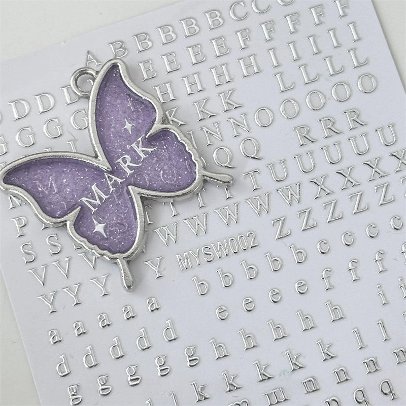 3/6pcs 3D Multicolour Alphabet Sticker DIY Scrapbook Kpop Toploader Deco Stickers Letter Art Decals Stickers Stationery