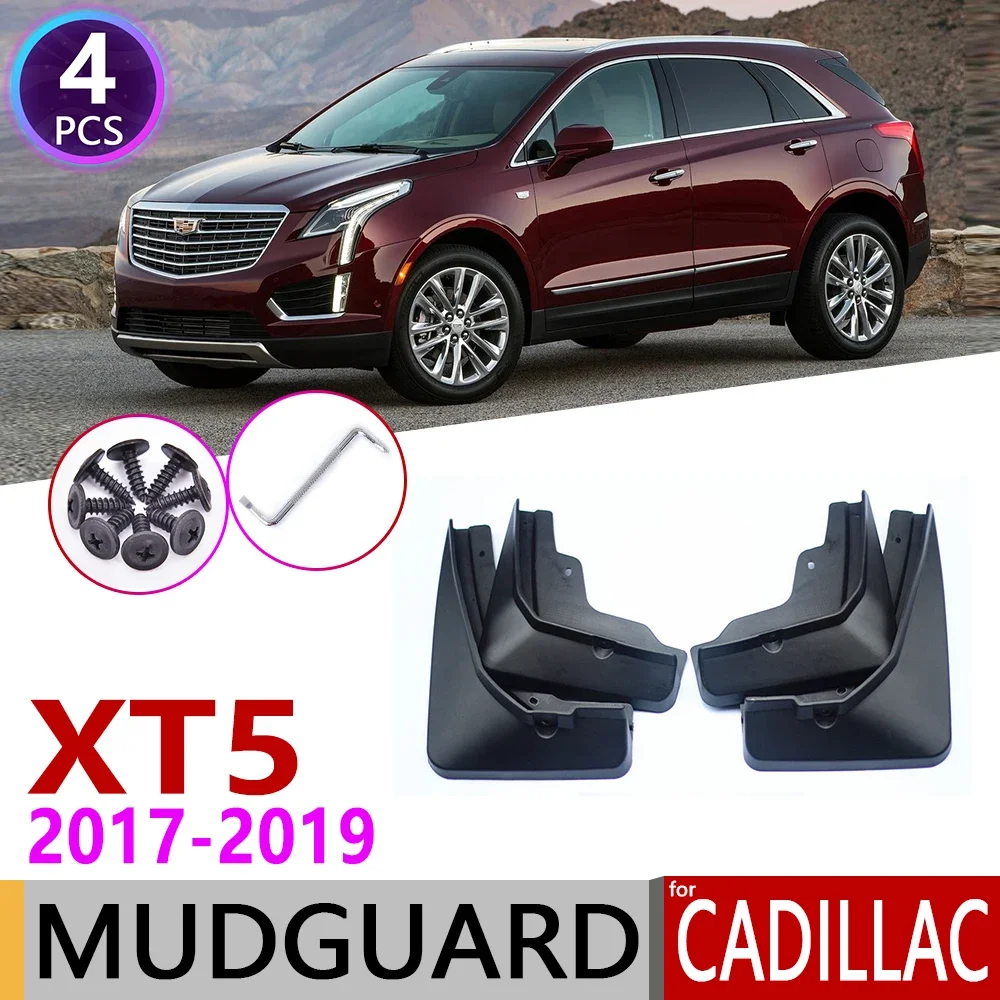 4 PCS Front Rear Car Mudflap for Cadillac XT5 2017 2018 2019 Fender Mud Guard Flap Mudguard Splash Flaps Mudguards Accessories