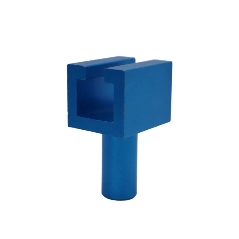 Aluminum Body Panel Puller Head with U-Shaped Opening and Cylindrical Stem for Vehicle Panel Pulling, Auto-Body Repair, and