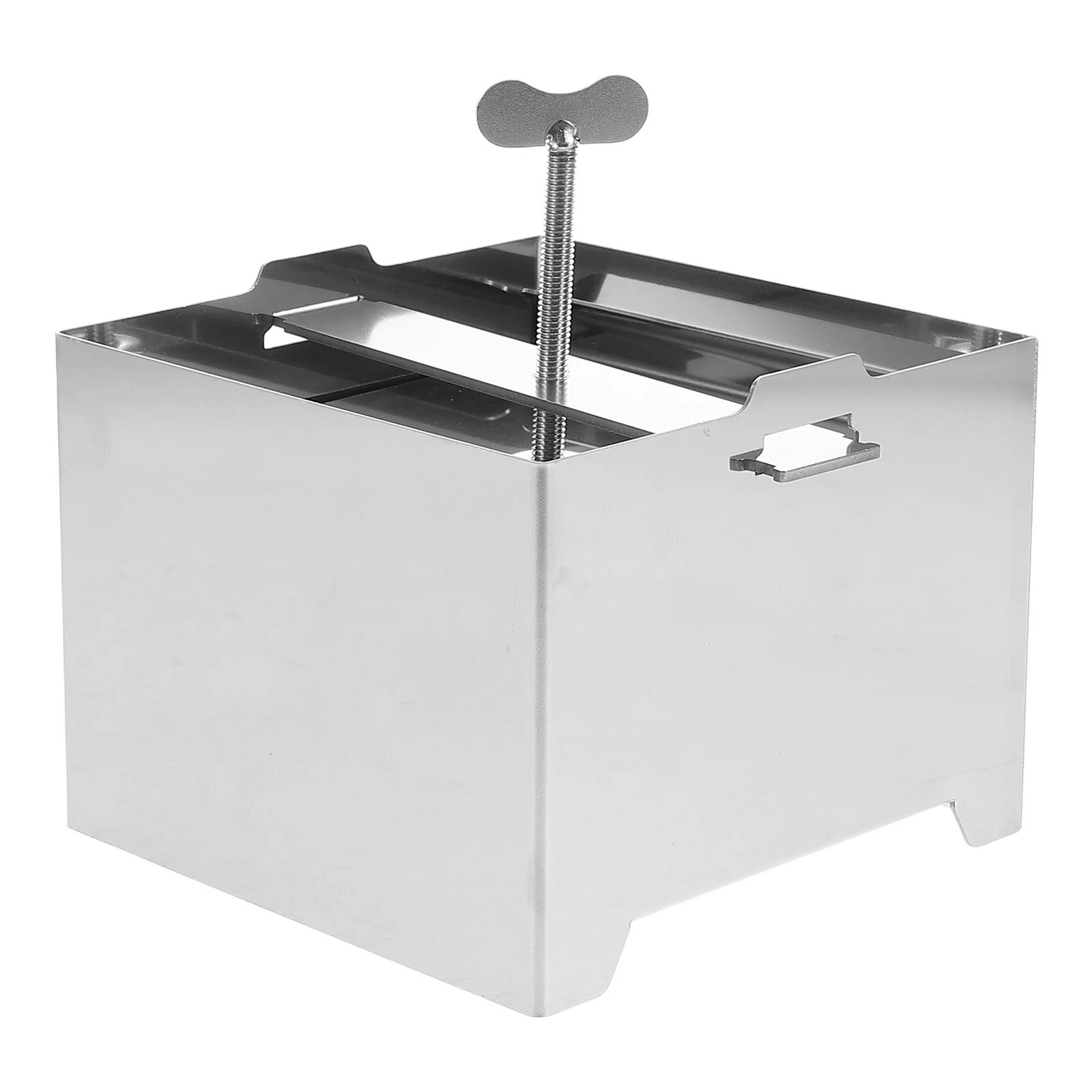 

Stainless Steel Tofu Maker Press No Crack Smooth Texture Easy Dismantle Versatile Cheese Press Kitchen Tool Silver