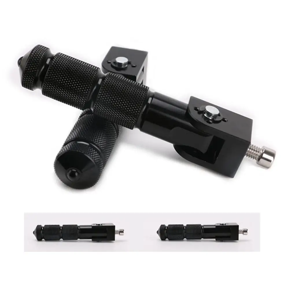 2 Pcs M8 Universal Motorcycle Motor Bike Folding Footrests Footpegs Foot Rests Pegs Rear Pedals Set CNC Aluminum Motorcycle Part