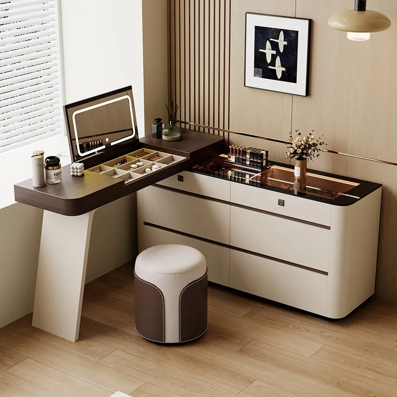 Sturdy Decorations Vanity Desk Storage Cream Bedroom Dressers Vanity Desk Drawers White Corner Tocador De Maquillaje Furniture
