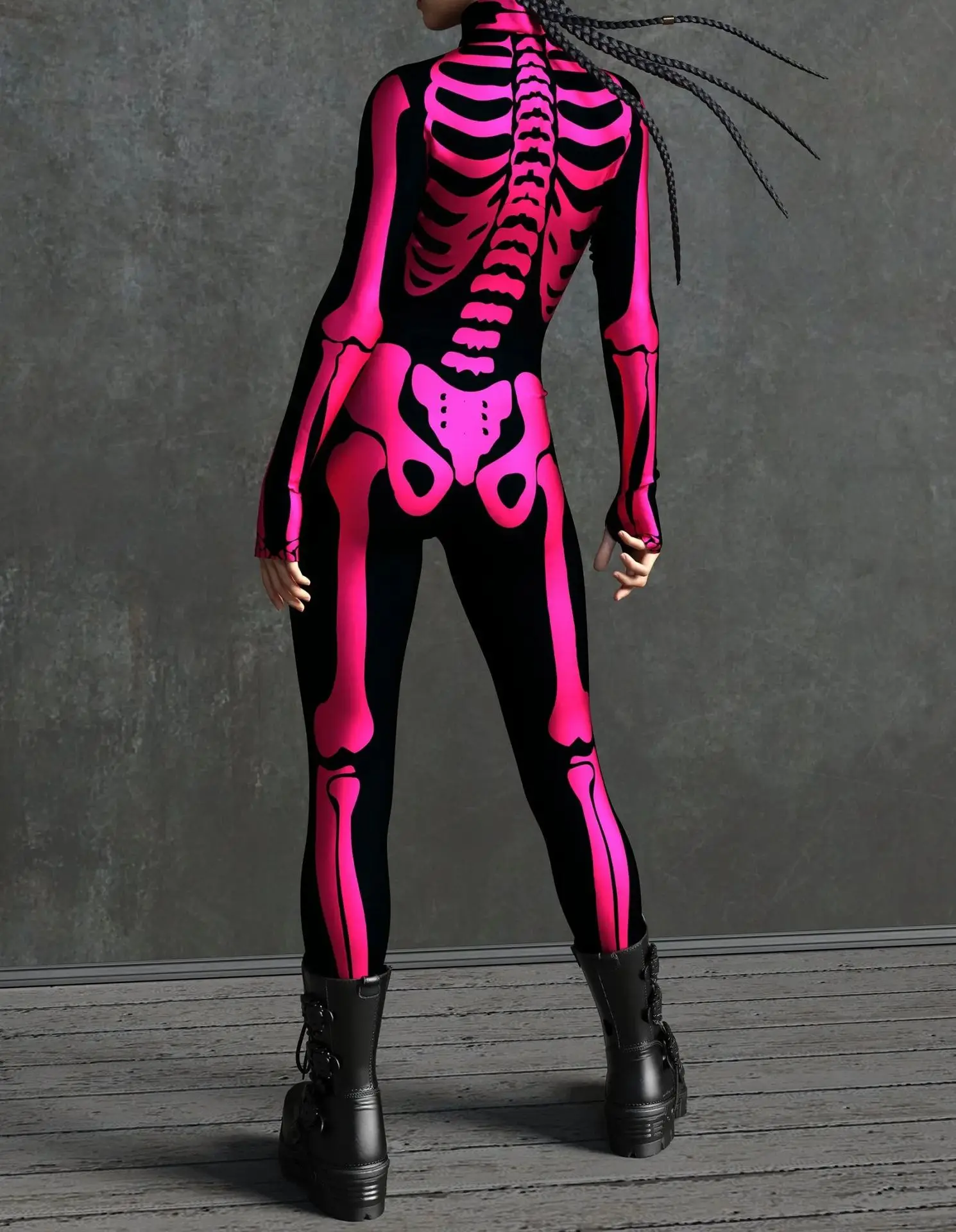 3D-Druck Cyberpunk Damen Strumpfhose Jumpsuit Halloween Feiertagsparty Cosplay Kostüm Elastische Bodysuits Rompers Damen Zentai – Detail 9