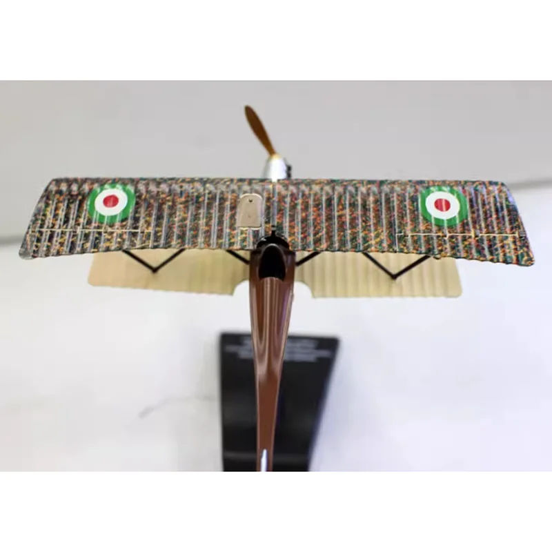 Diecast Scale 1/72 Italian SVA 10 Ansaldo Fighter Biwing Rreconnaissance Plane Model Alloy Model Collection Display Decoration