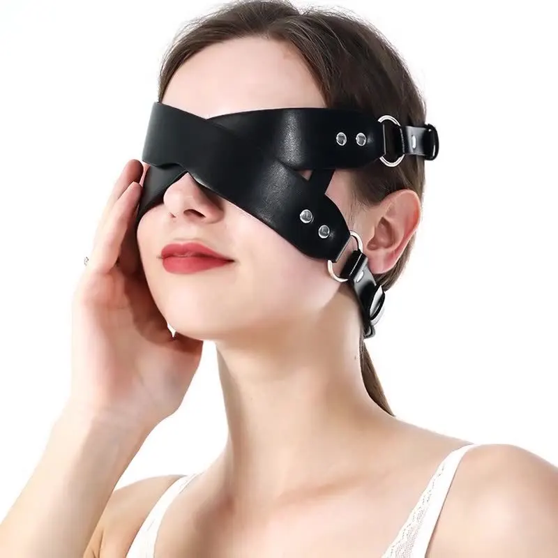 여성용 인조 가죽 마스크 - 여성용 할로윈 의상 파티 액세서리