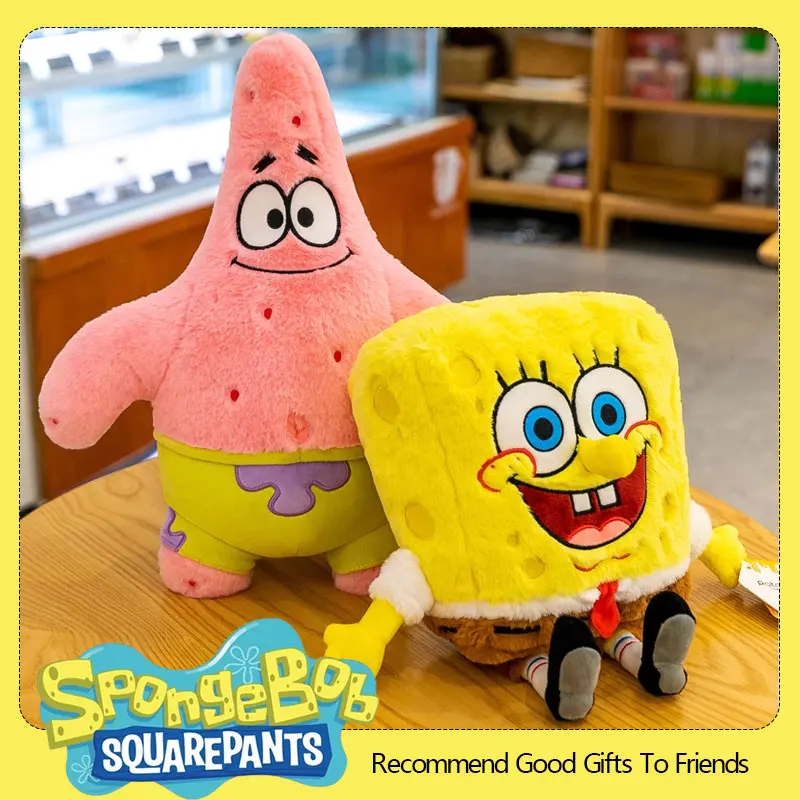 Anime Spongebob Squarepants Patrick Star Squidward Eugene H. Krabs Gary Kawaii Cartoon Stuffed Plush Toys Birthday Gift For Kids