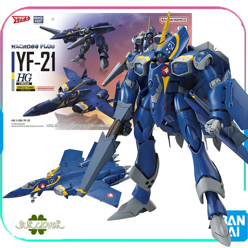 

BANDAI Original HG 1/100 Serices THE SUPER DIMENSION FORTRESS MACROSS YF-21 Anime Action Figure Assembly Model Toys