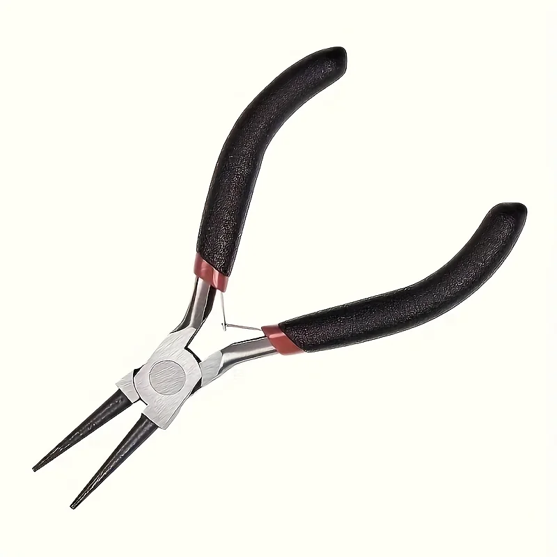 A Multifunctional Round Mouth Pliers and an Open Ring, Used for Simple DIY Handmade Jewelry Accessories Production