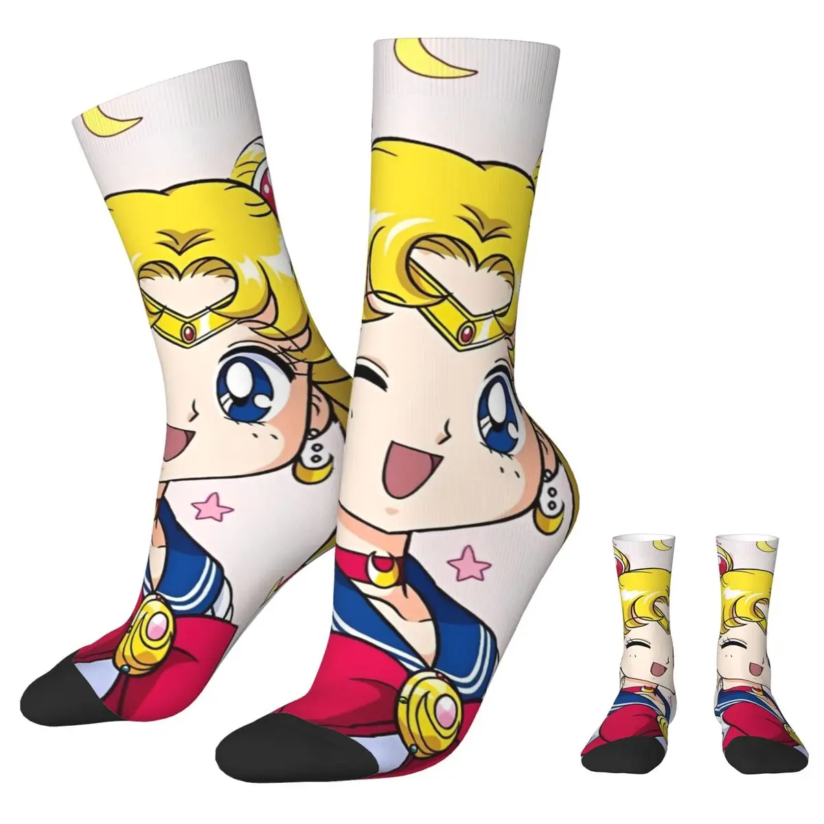 Sailors Moon Stockings manga Graphic Retro Socks Autumn Non Slip Socks Women Men Outdoor High Quality Socks