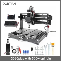 New CNC 3020 Plus Laser Engraver Metal Engraving CNC Machine 500W Spindle GRBL Control DIY Milling Machine Wood Router