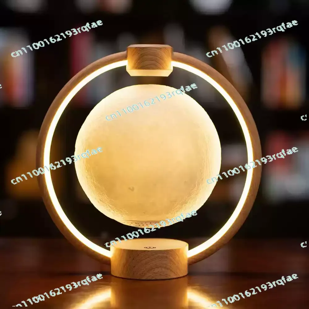 Maglev moon light night light bedroom bedside sleep desk lamp bluetooth audio creative gift female birthday gift