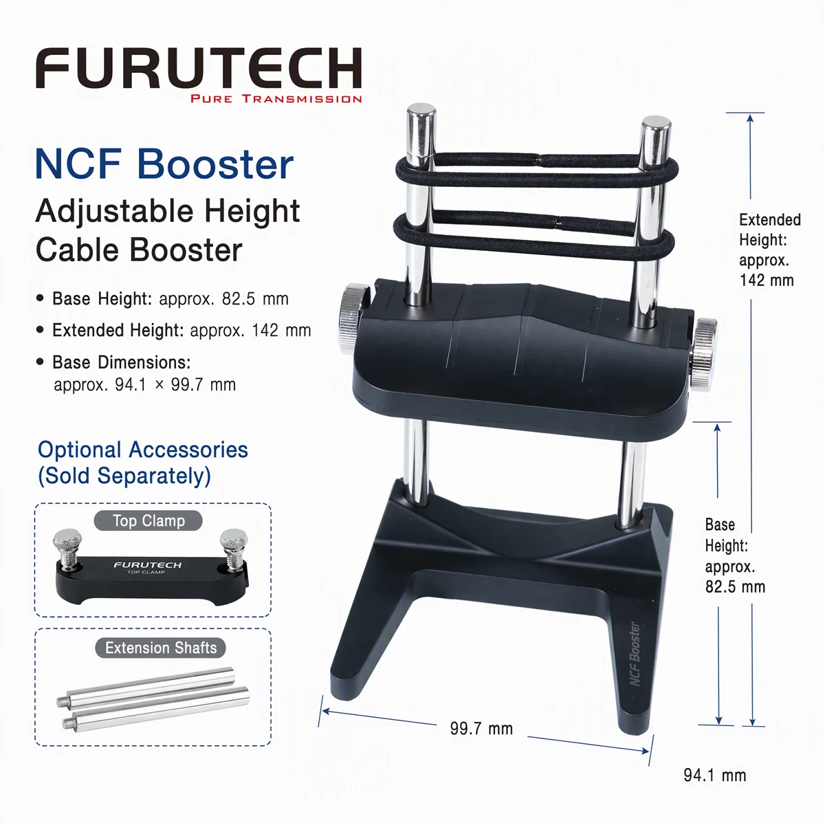 Japan FURUTECH NCF Booster-Signal HiFi Cable Holder, Audio Signal Wire Support Stand Anti-static Vibration Damping Cable Riser