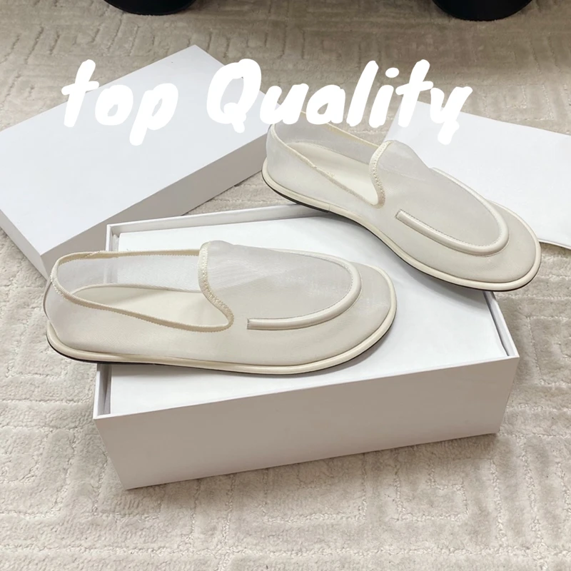 

2025 New Women's casual shoes flat shoes Rubber sole Round Toe Mesh Gauze Lightweight Flat Walking Shoes
