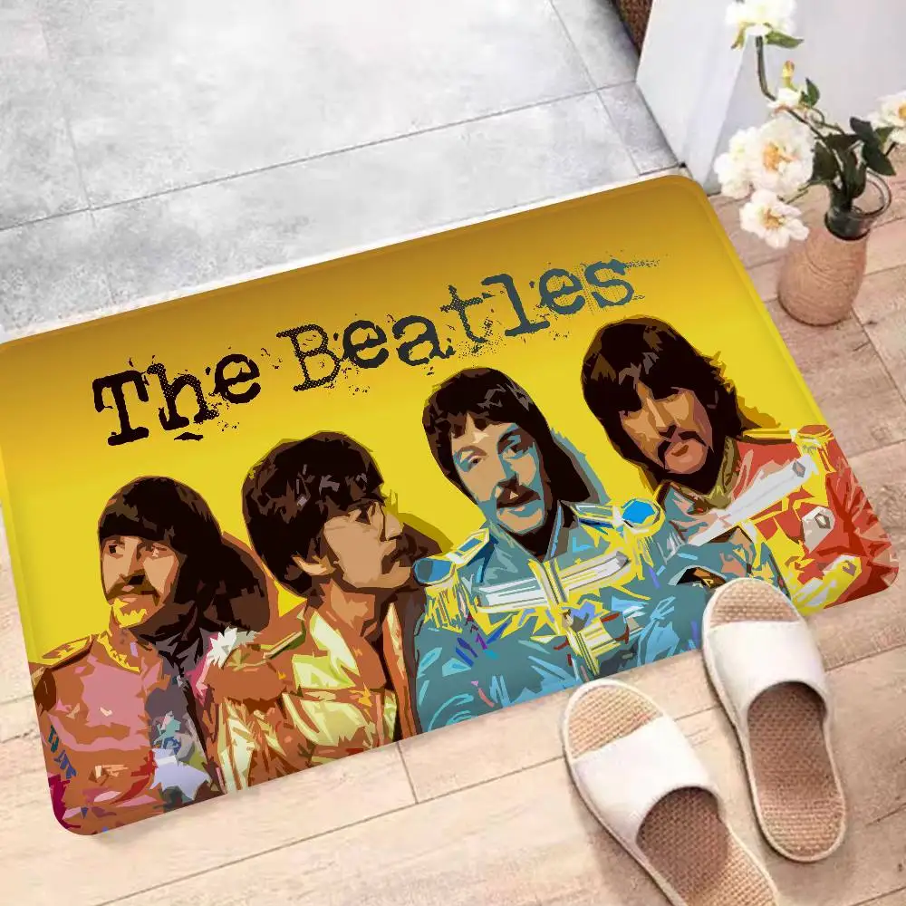 T-The Beatles Door Mat Kids Room Bedroom Decoration Balcony Anti-Slip Doormat Living Room Doormat Area Rug