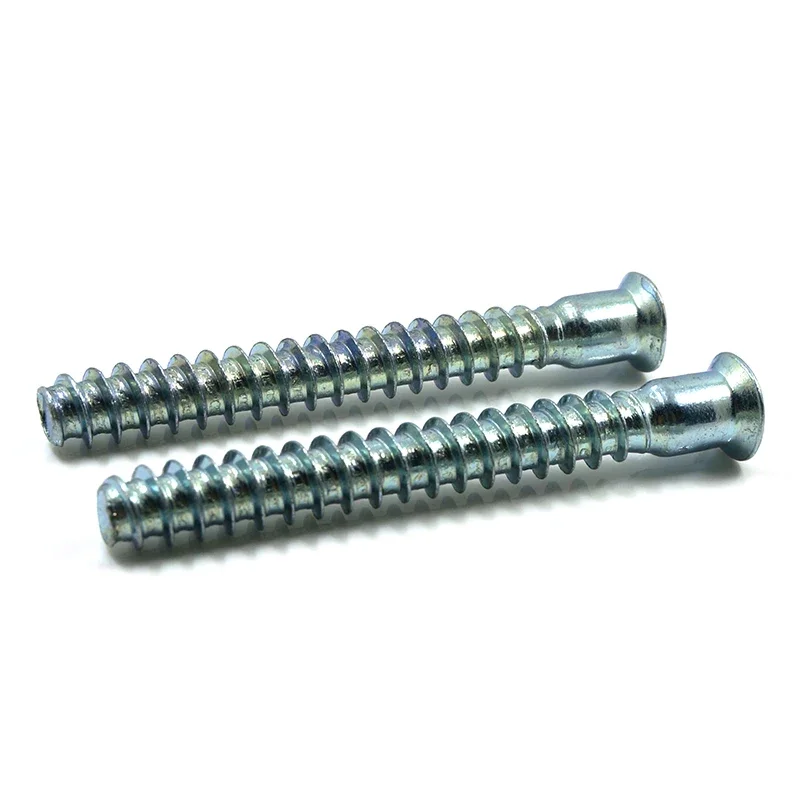 Countersunk Head Furniture Confirmat Screws for Wood DIY Screws Cross Drive Knock Down Cabinet Hardware Latches Screw 30/50/100