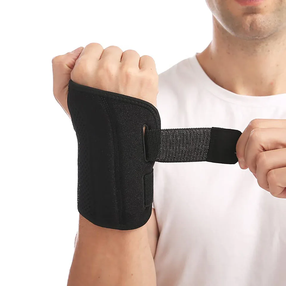 AOLIKES 1PCS Adjustable Compression Wrist Brace Night Wrist Support Carpal Tunnel Splint Stabilizer for Arthritis Pain Relief