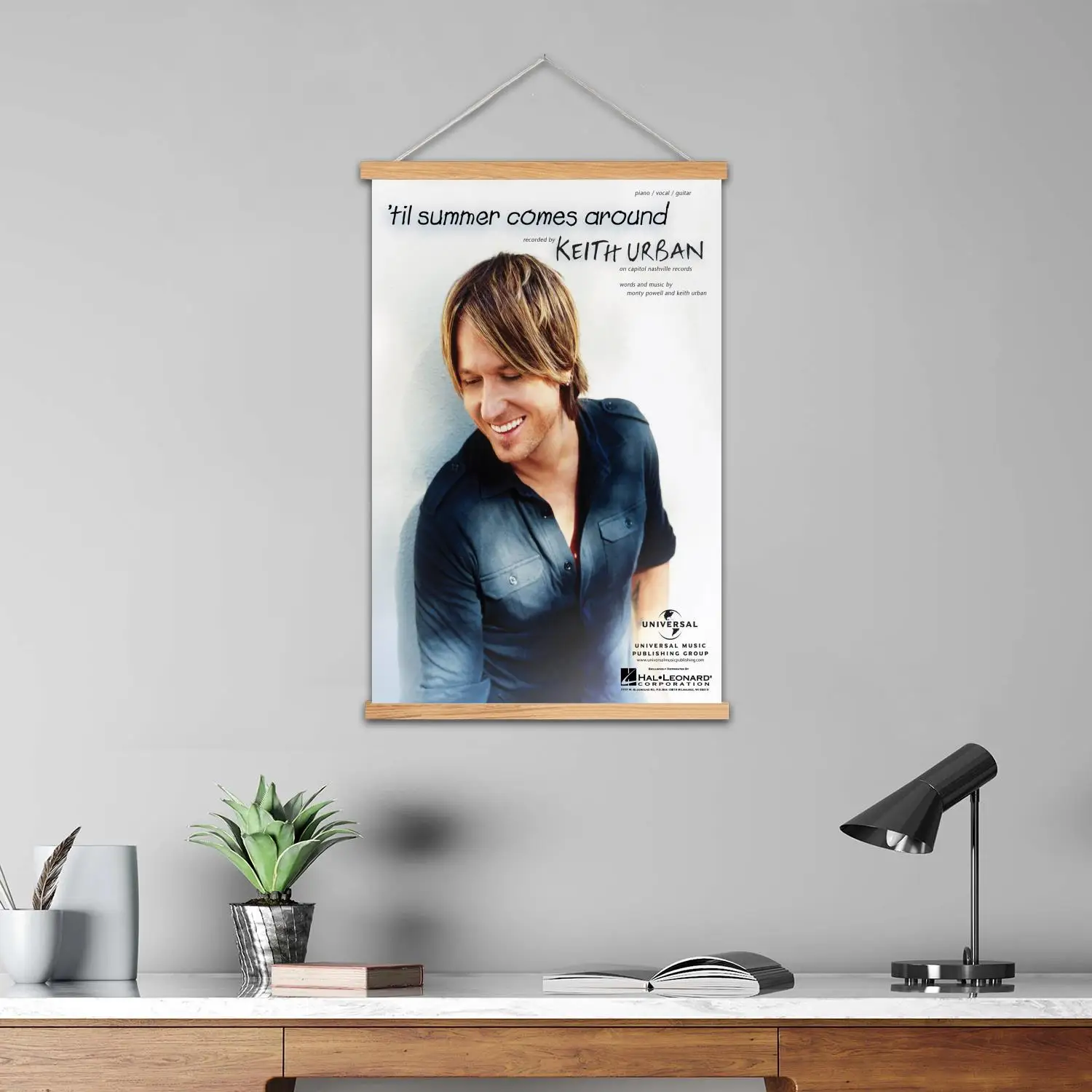 Keith Urban Framed Wall Painting Canvas Art Poster and Wall Art  Modern Family Bedroom Decor Posters,Decorative painting