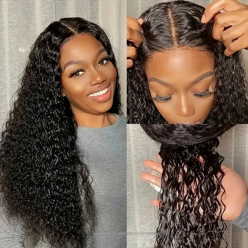 Rosabeauty 13X4 Deep Wave 5X5 Preplucked Glueless 13x6 Lace Front Human Hair Wig Curly Brazilian For Women 200% 250% Density