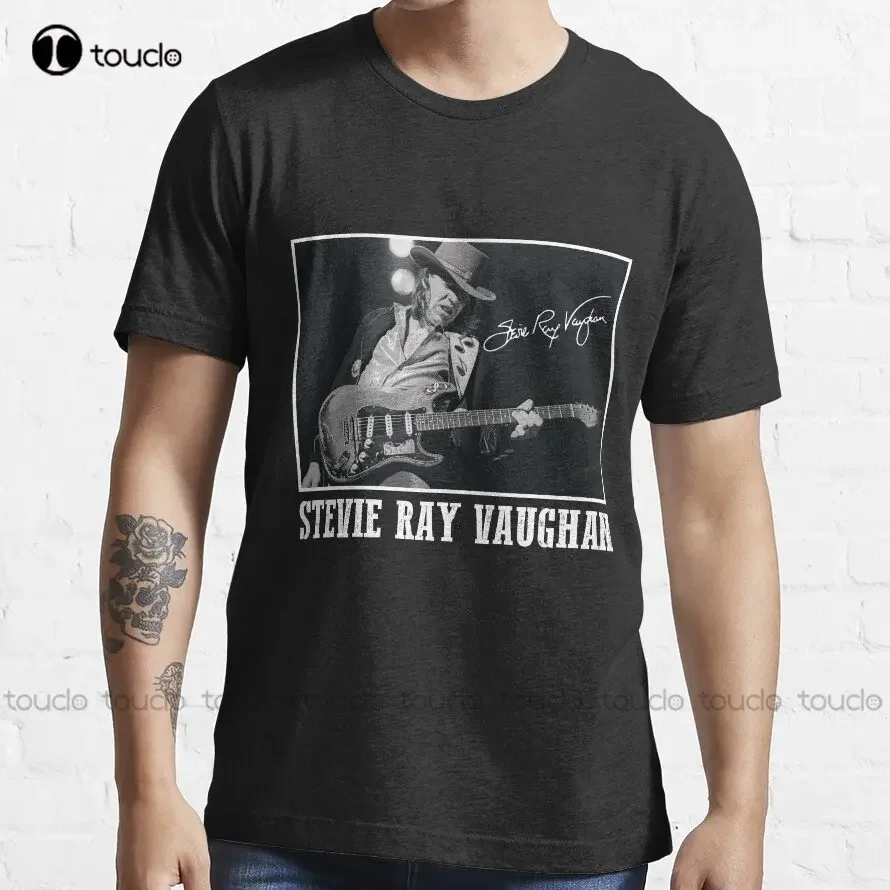 Retro Style Stevie Ray Vaughan Trending T-Shirt Custom Aldult Teen Unisex Digital Printing Tee Shirts Custom Gift Xs-5Xl Tshirt