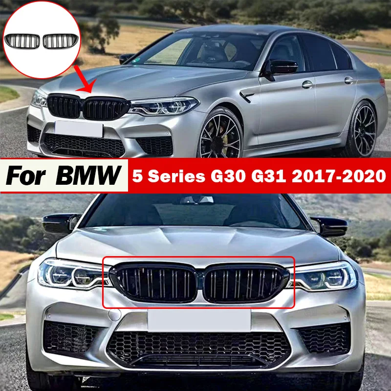 

Решетка переднего бампера для BMW 5 серии G30 G31 2017-2020 525i 530i 540i 520d 530d M550d M550i 530e Замена решетки радиатора