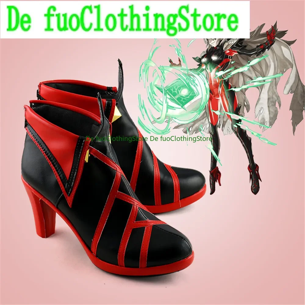 DefuoClothing Fire Emblem Heroes Cipher Cosplay Shoes Boots Game Anime Game Role-playing Halloween Party Props Shoes Boots