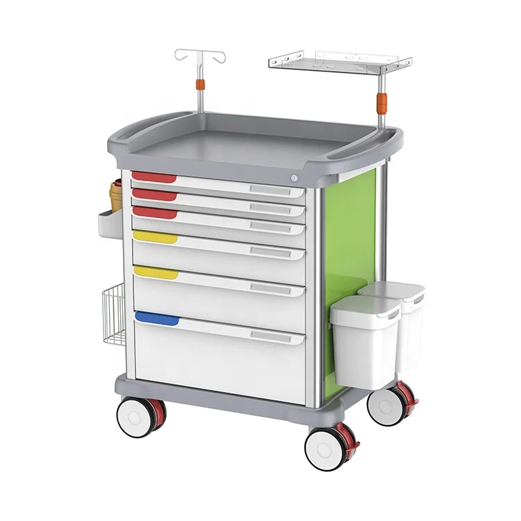 Luxury Hospital crash drug emergency  medical laboratory supplies ABS emergency crash  medical trolley